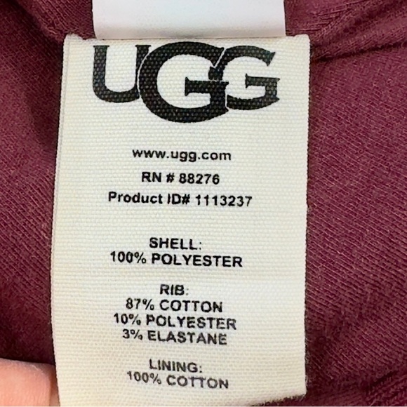 UGG Laken Sherpa Women’s Zip Up Jacket in Rosewood Size Medium - Picture 6 of 10